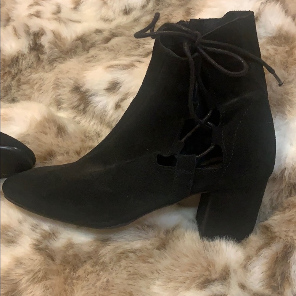 Genuine Suede Black Booties 😍